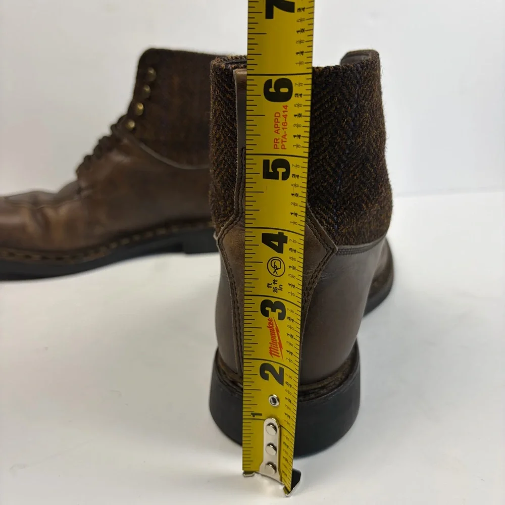 Heschung Ginkgo Brown Leather Split Toe Dress Boots Men's US 7 / UK 5.5 / EU 40 - Picture 15 of 16